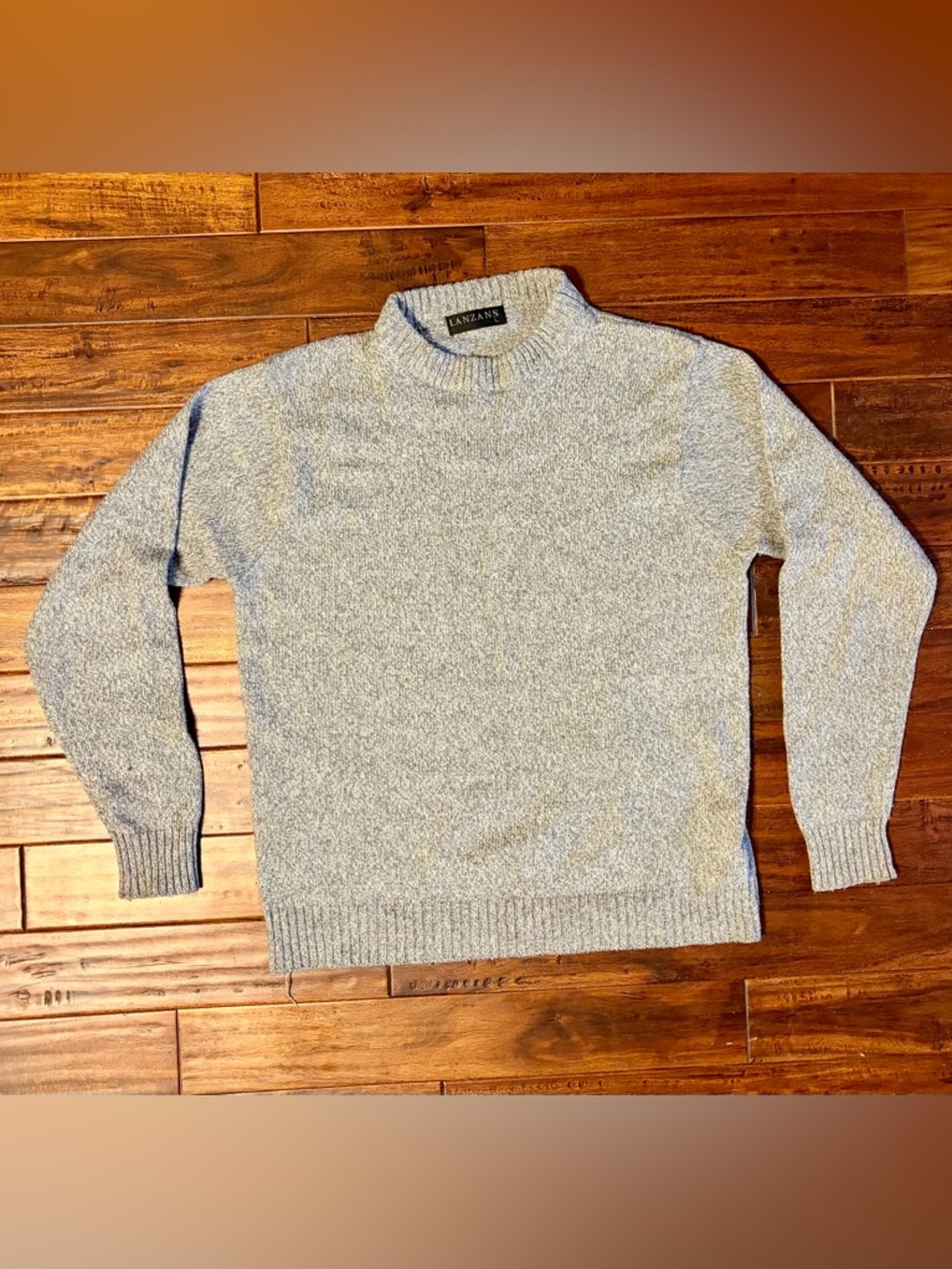 Lanzans - Men's Light Gray Crewneck Sweater